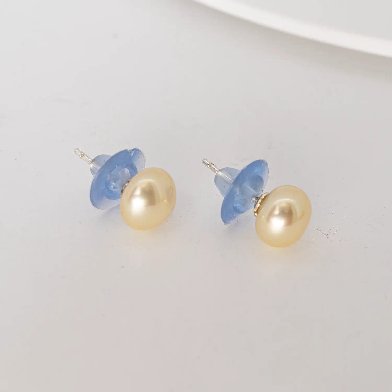 Midnight Pearl Sterling Silver Stud Earrings - Made With Pure 925 Silver