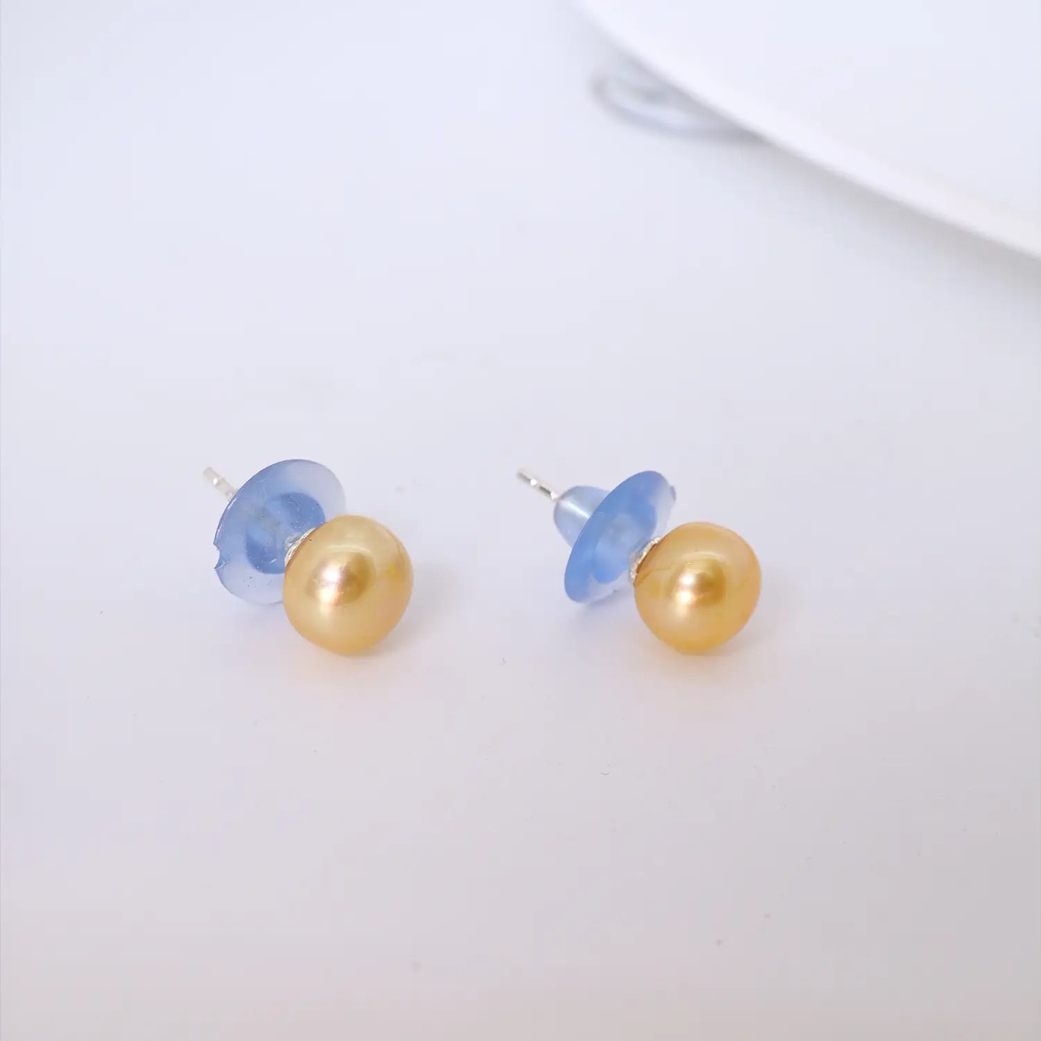 Midnight Pearl Sterling Silver Stud Earrings - Made With Pure 925 Silver
