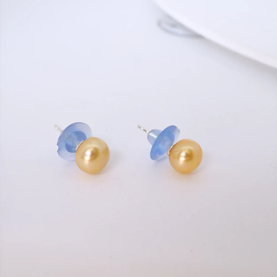 Midnight Pearl Sterling Silver Stud Earrings - Made With Pure 925 Silver
