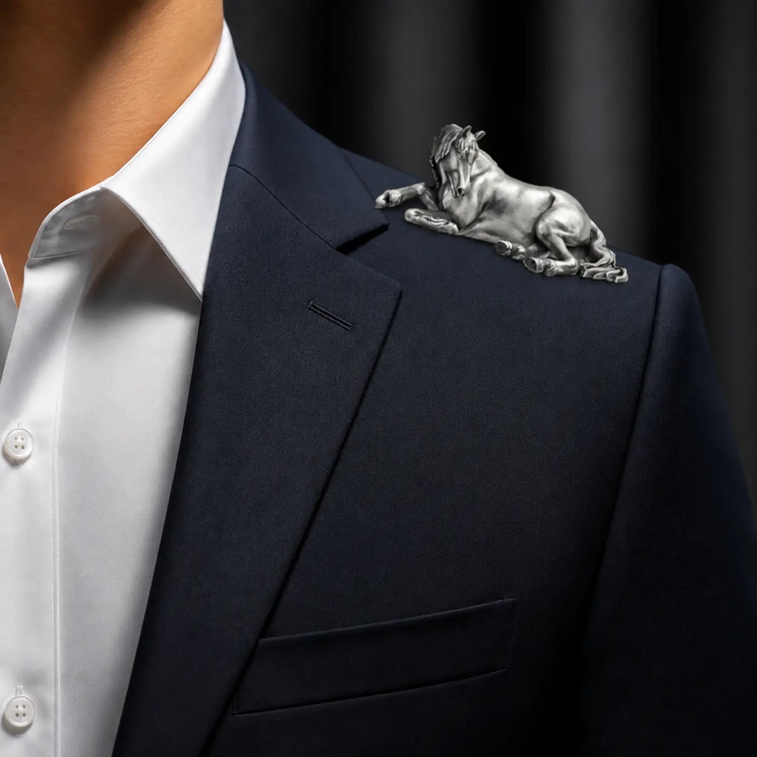 Majestic Horse Silver Brooch - Made With Pure 925 Silver