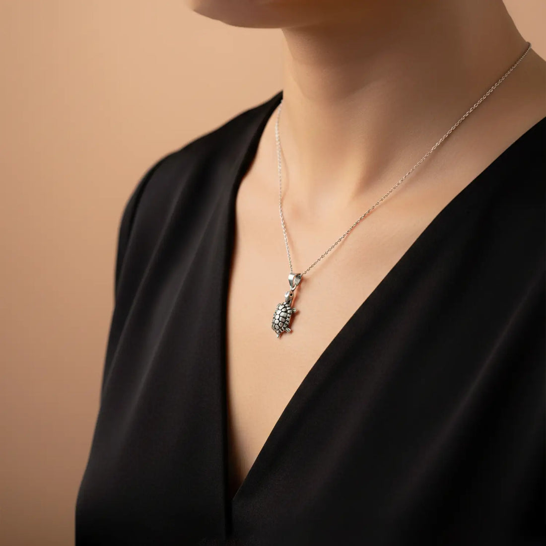 Pure Silver Tortoise Pendant - Made With 925 Pure Silver