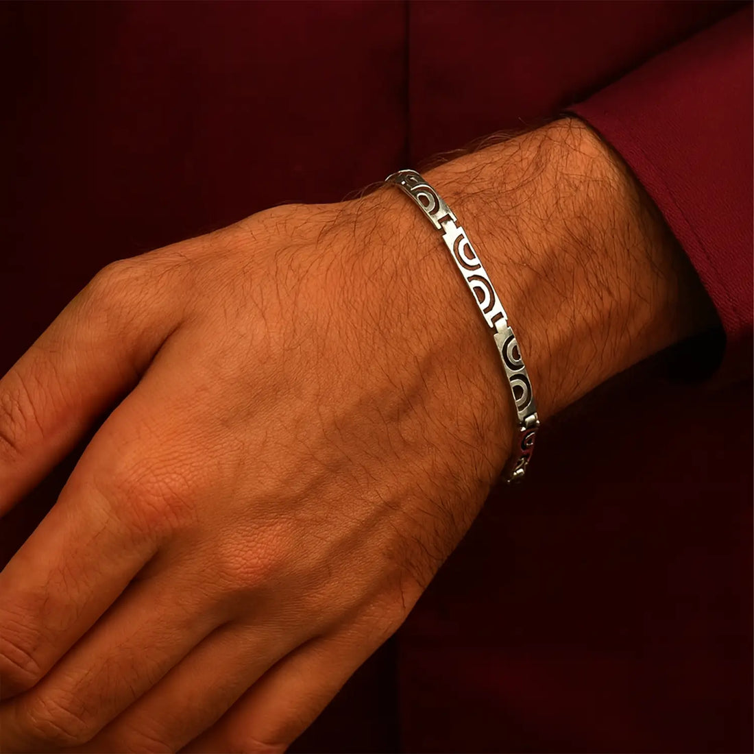 Pure Silver Designer Bracelet - Made With Pure 925 Silver