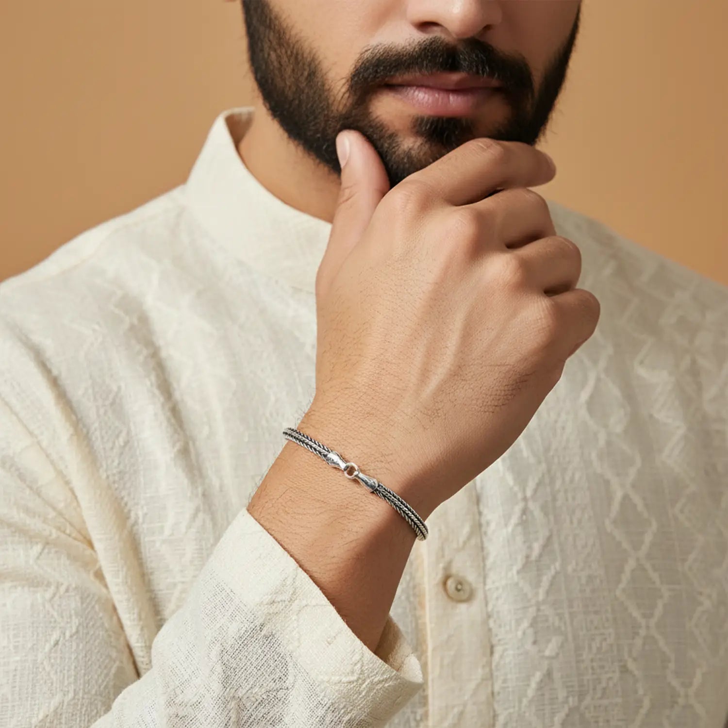 Pure Silver Bali Chain Bracelet - Made With Pure 925 Silver
