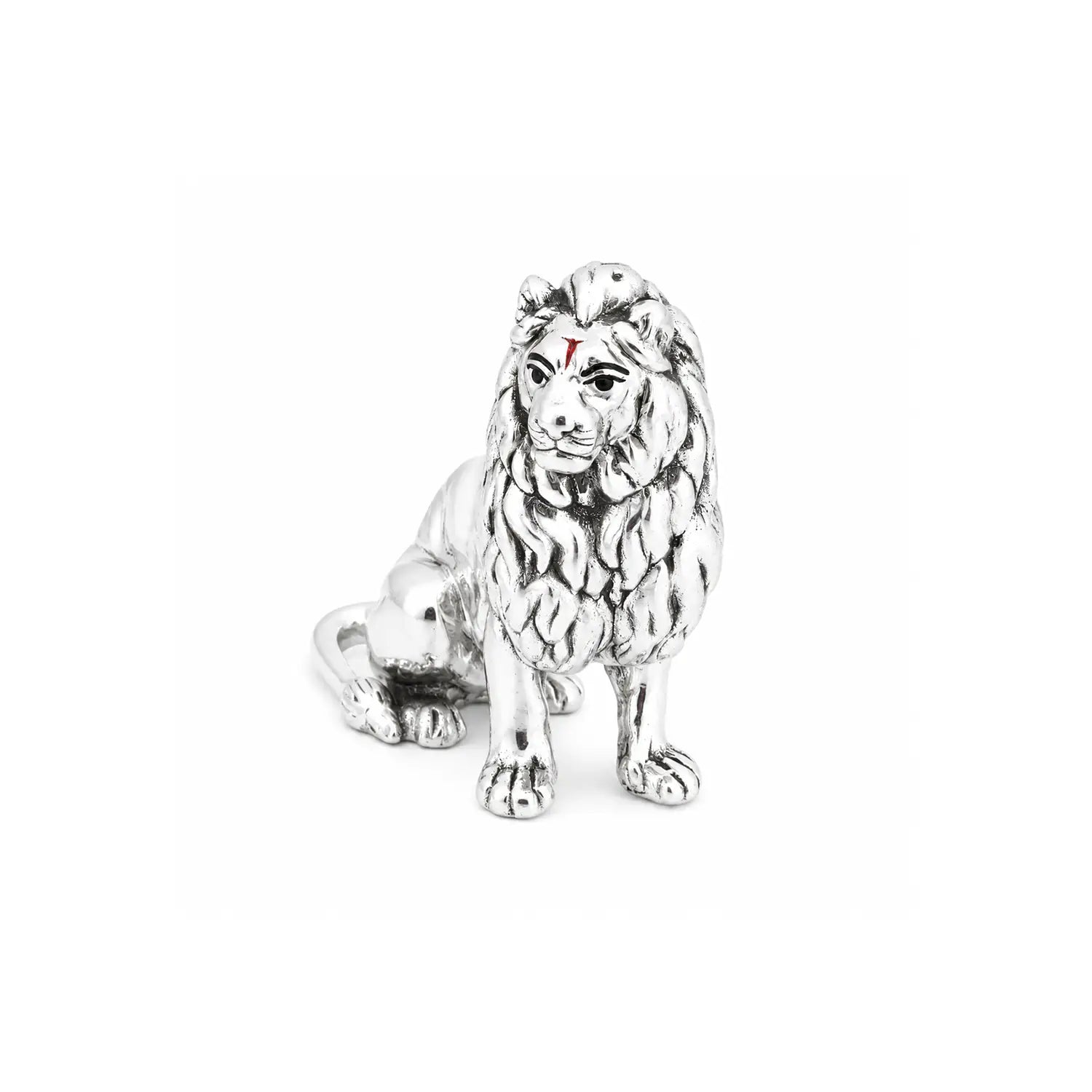 Divine Lion Blessing Idol - Made With Pure 925 Silver