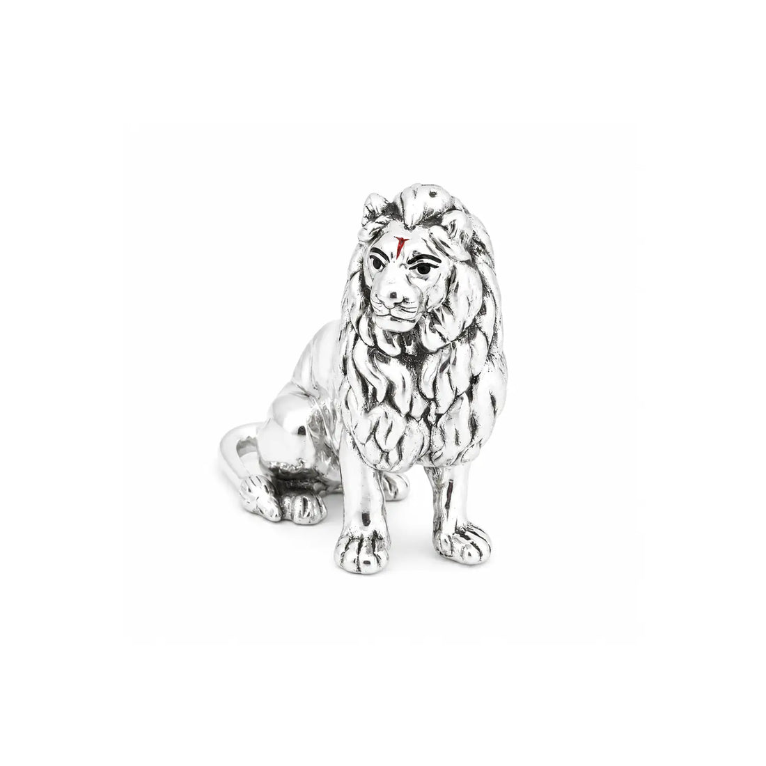 Divine Lion Blessing Idol - Made With Pure 925 Silver