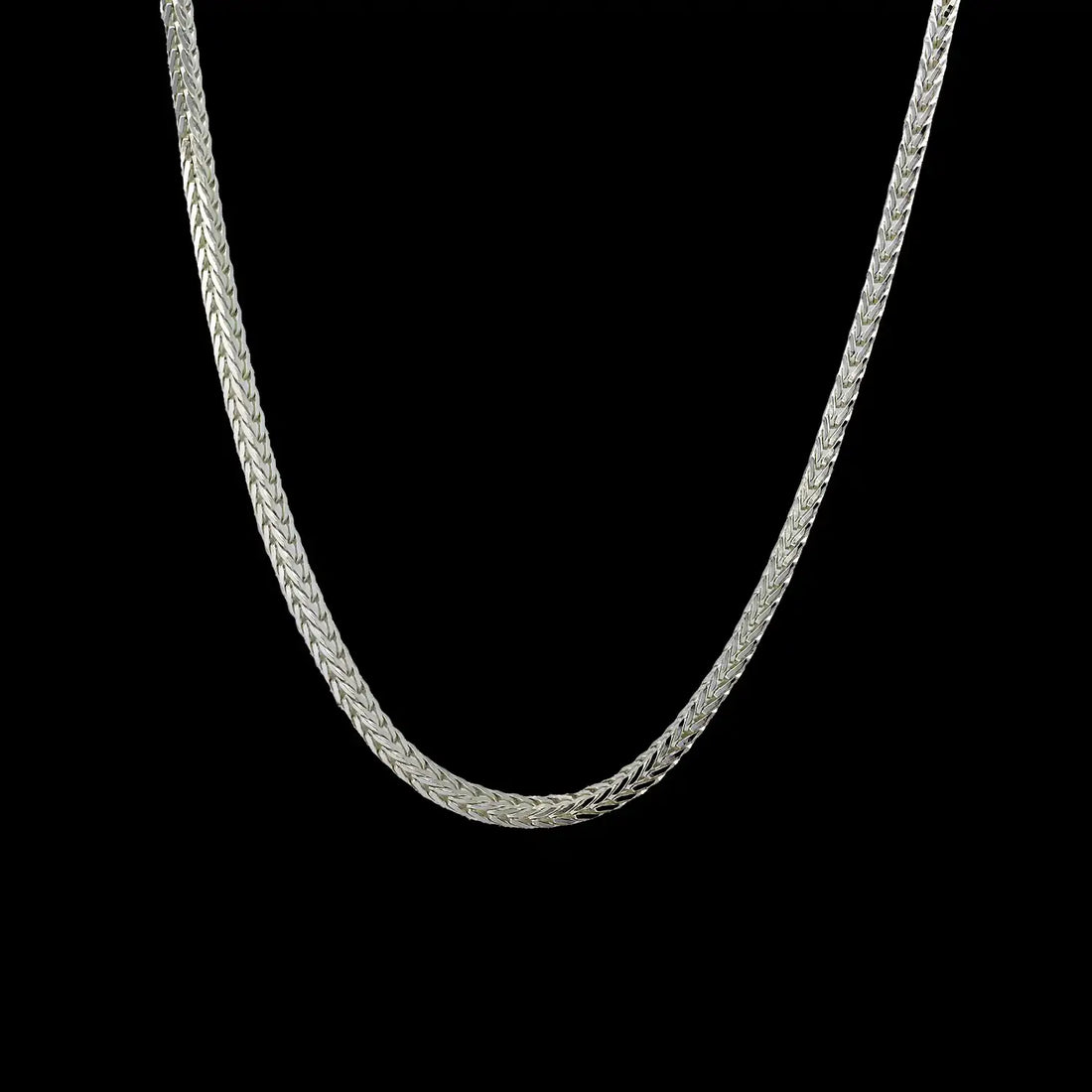 Sterling Silver Wheat Chain for Men- Made With Pure 925 Silver