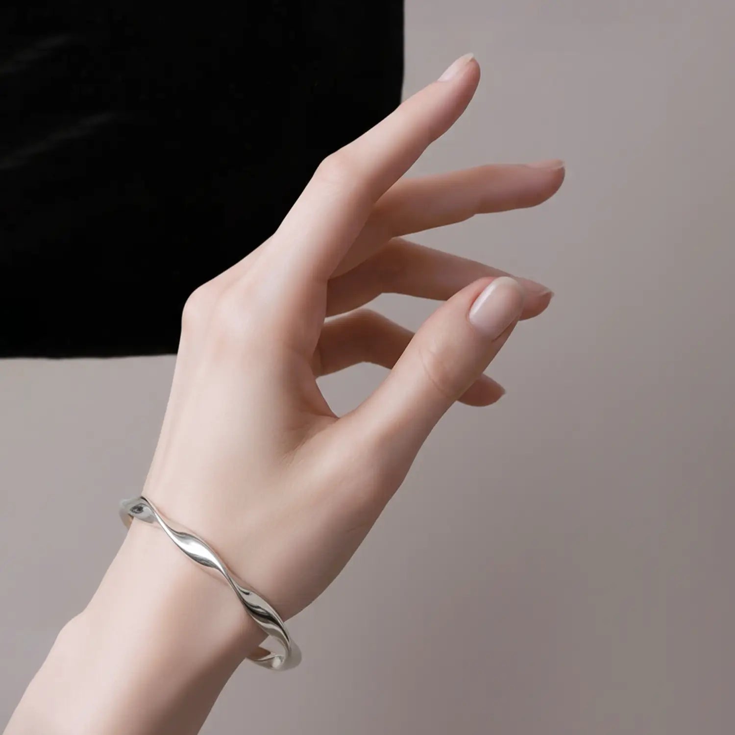 Twisted Elegance Pure Silver Bracelet - Made With Pure 925 Silver