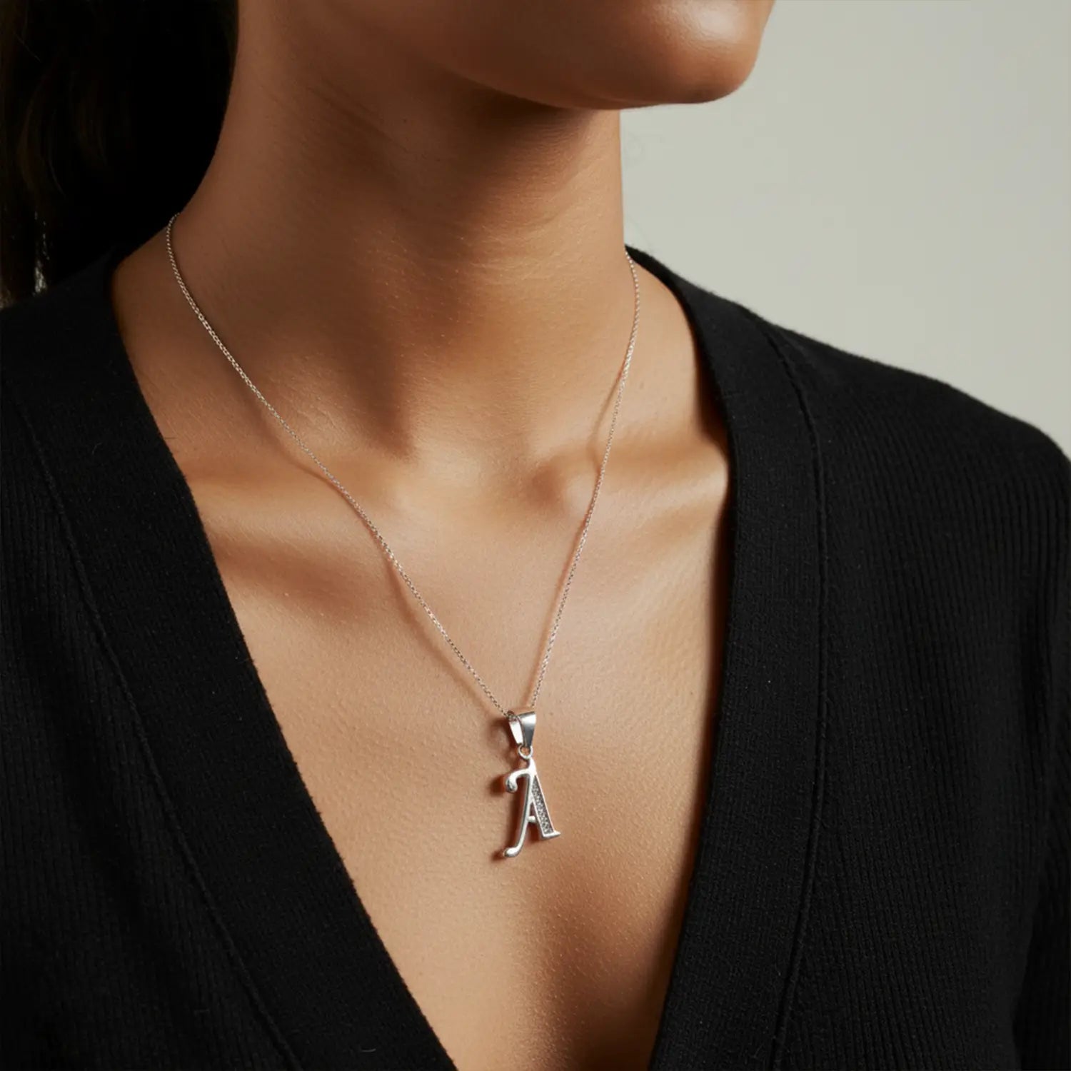Silver Initial “A” Pendant - Made With Pure 925 Silver