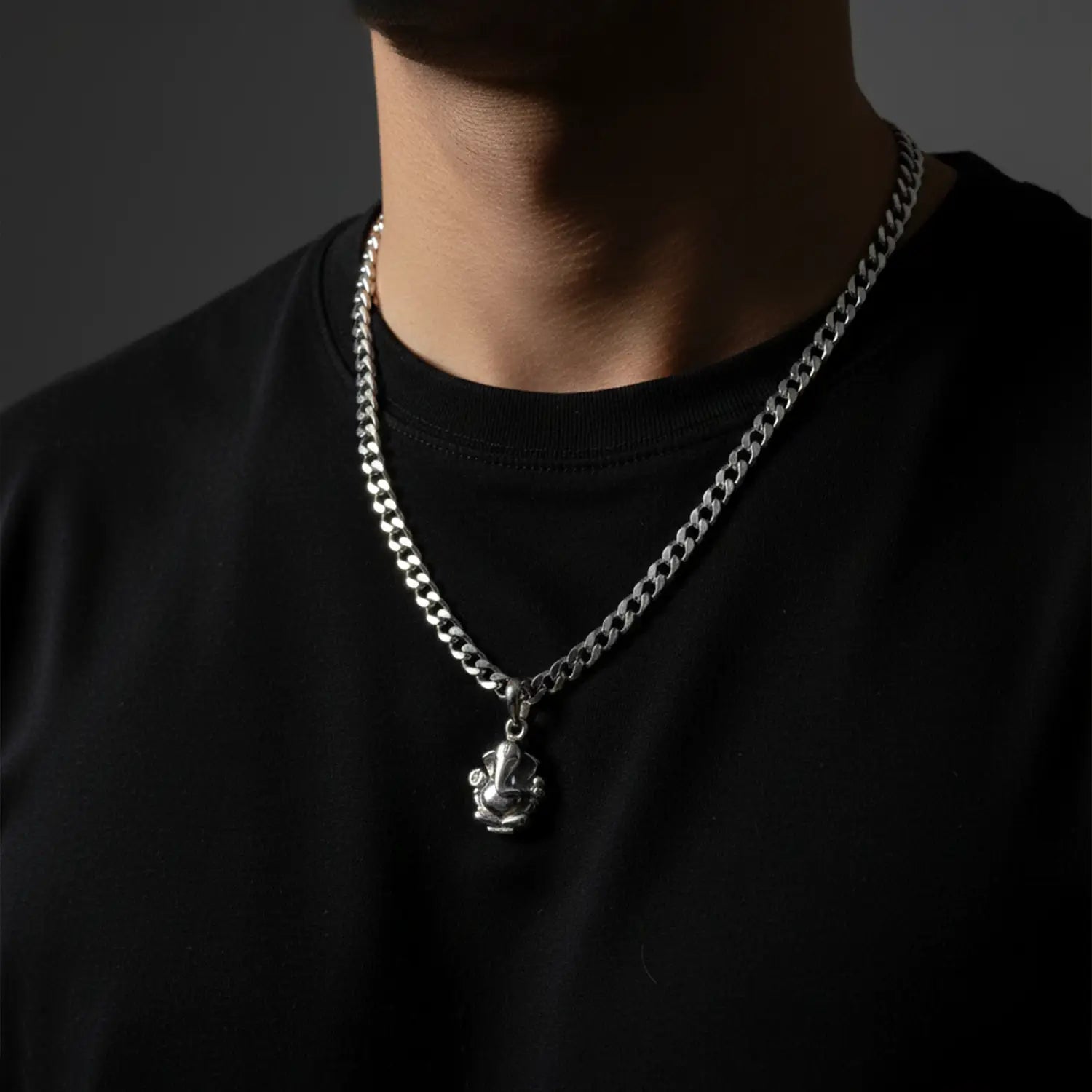 Lord Ganesha Pure Silver Pendant - Made With Pure 925 Silver