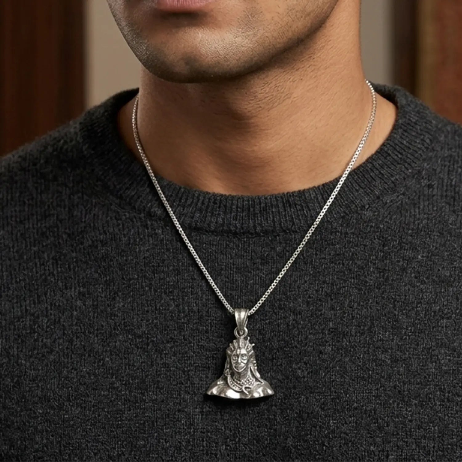 Divine Shiv Ji Silver Pendant- Made With Pure 925 Silver