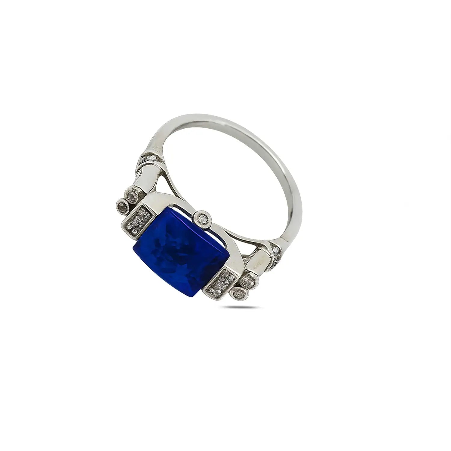Royal Sky Blue Stone Sterling Silver Ring - Made With Pure 925 Silver
