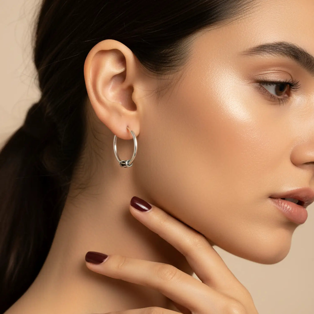 Minimal Sterling Silver Hoop Earrings - Made With Pure 925 Silver