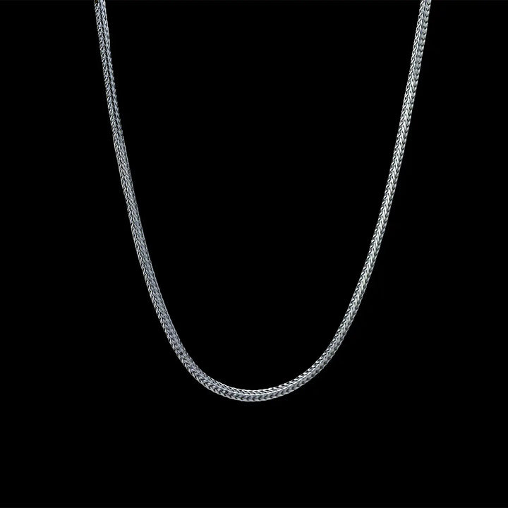 Sterling Silver Snake Chai for Men- Made With Pure 925 Silver