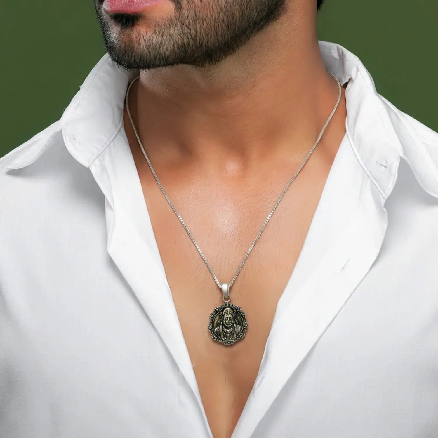 Silver Shri Hanuman Ji Pendant- Made With Pure 925 Silver
