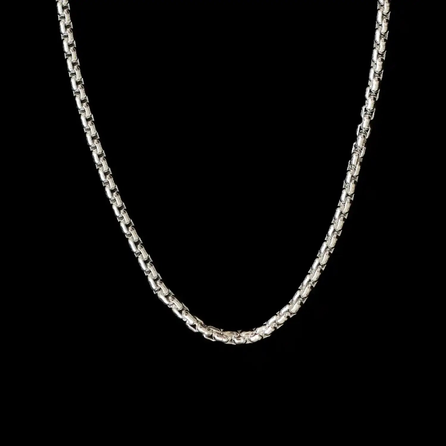 Sterling Silver Rolo Chain for Men- Made With Pure 925 Silver
