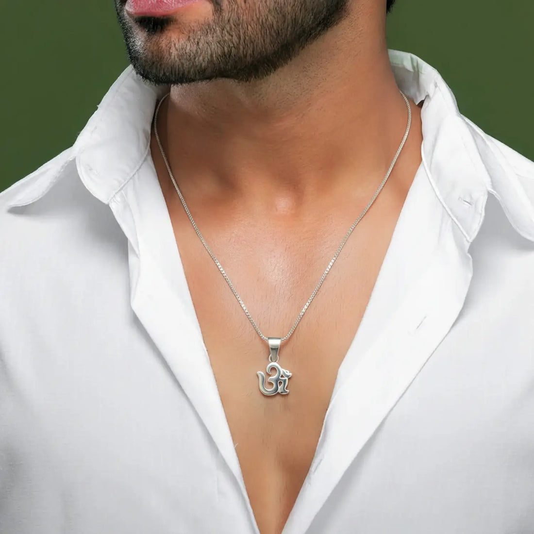 Divine Om Silver Pendant - Made With Pure 925 Silver