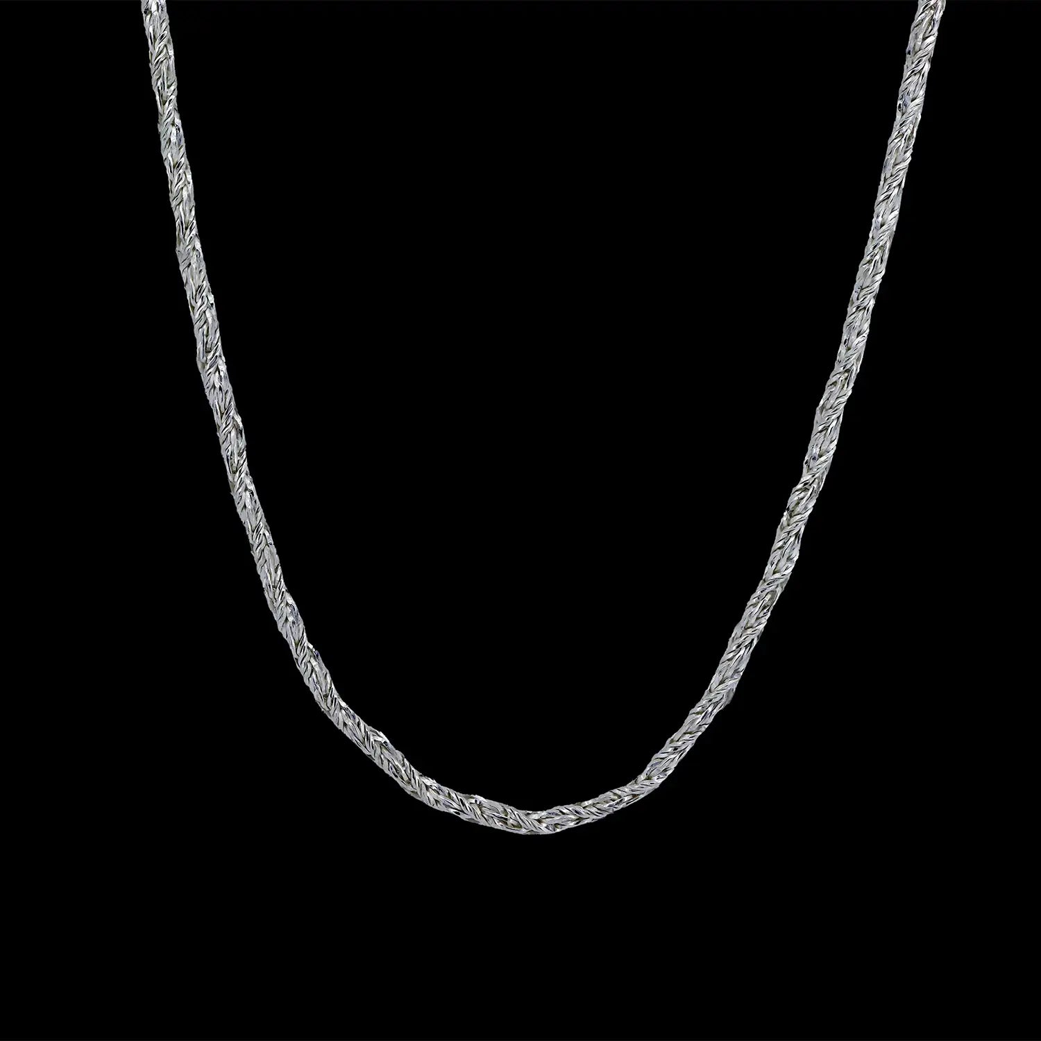Sterling Silver Rope Chain for Men- Made With Pure 925 Silver