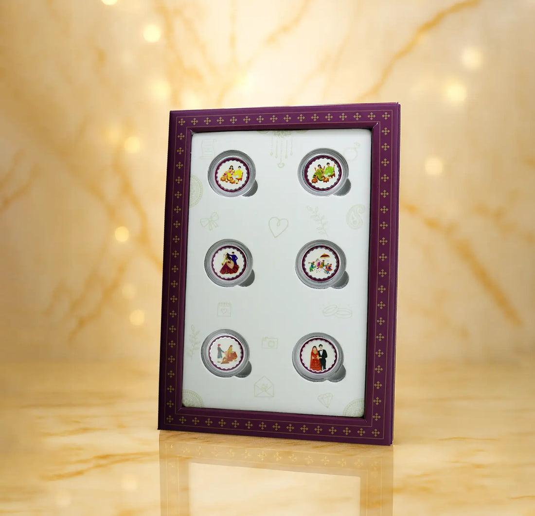 Wedding Special Pure Silver Coin Gift Set  - Made With Pure 999 Silver