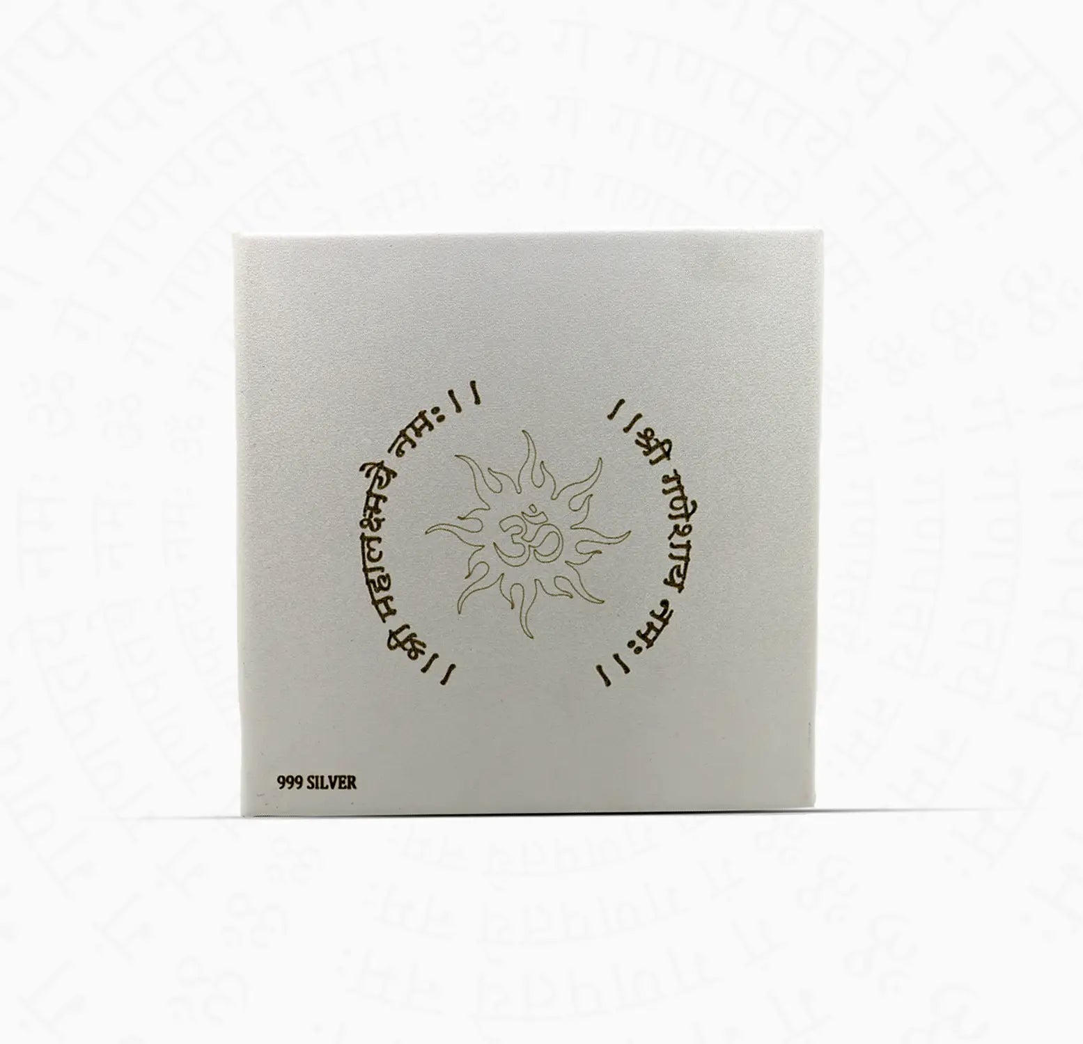 Lakshmi Ganesha Pure Silver Coin  - Made With Pure 925 Silver