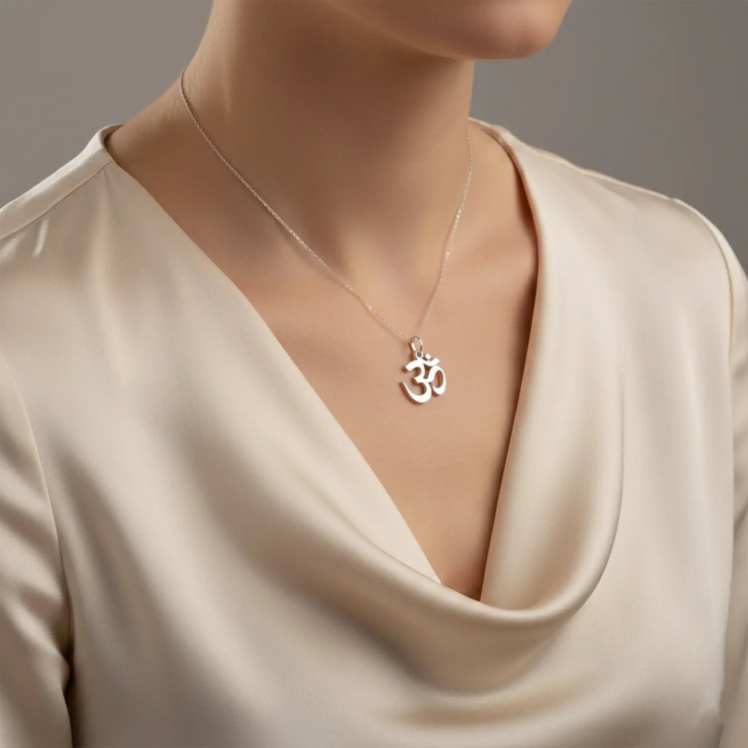 Divine Om Silver Pendant - Made With Pure 925 Silver