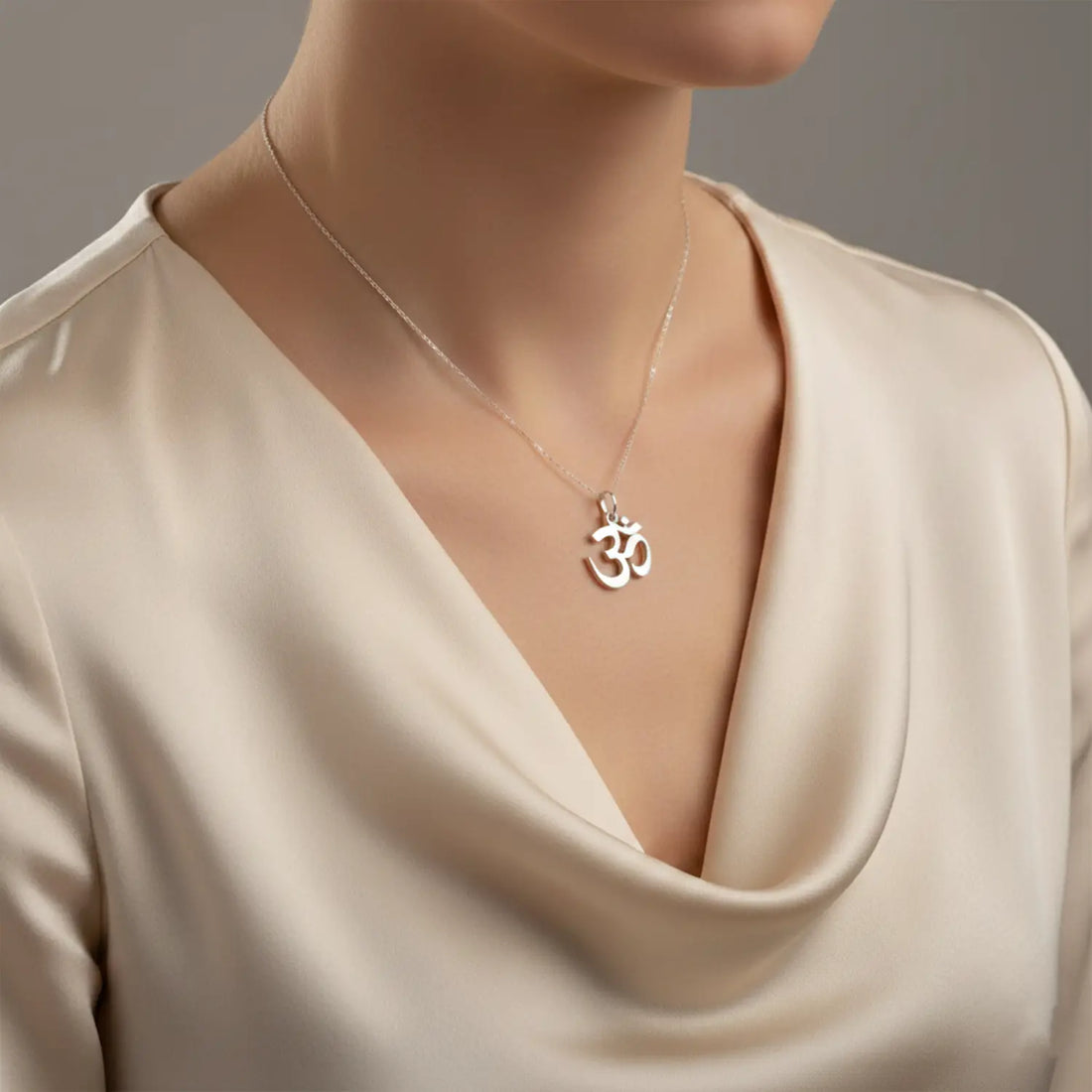 Divine Om Silver Pendant - Made With Pure 925 Silver