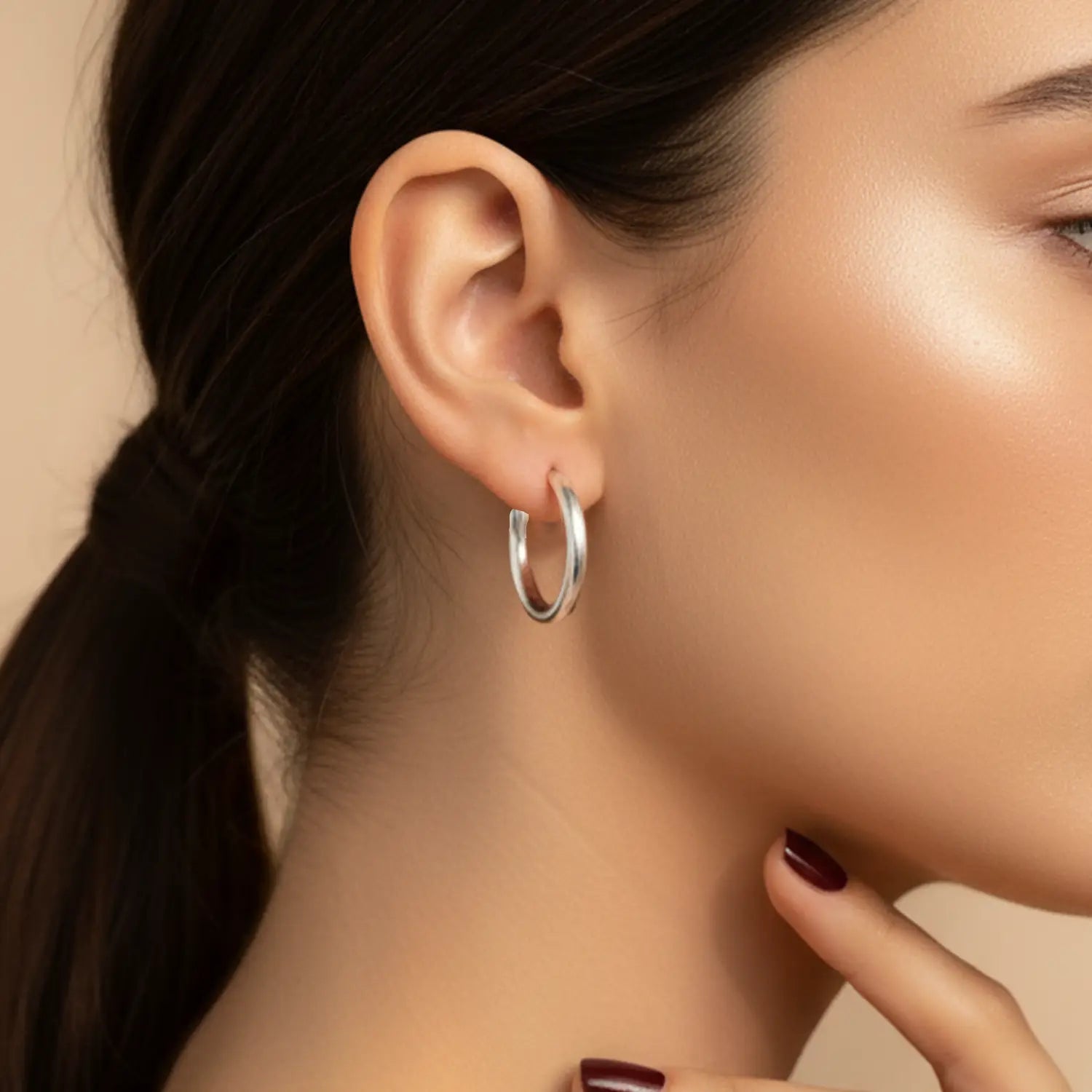 Classic Sterling Silver Hoop Earrings - Made With Pure 925 Silver