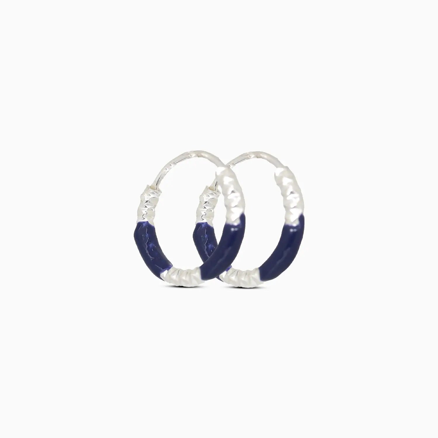 Lime Twist Silver Hoop Earrings - Made With Pure 925 Silver