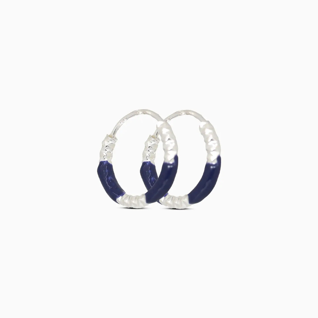Lime Twist Silver Hoop Earrings - Made With Pure 925 Silver
