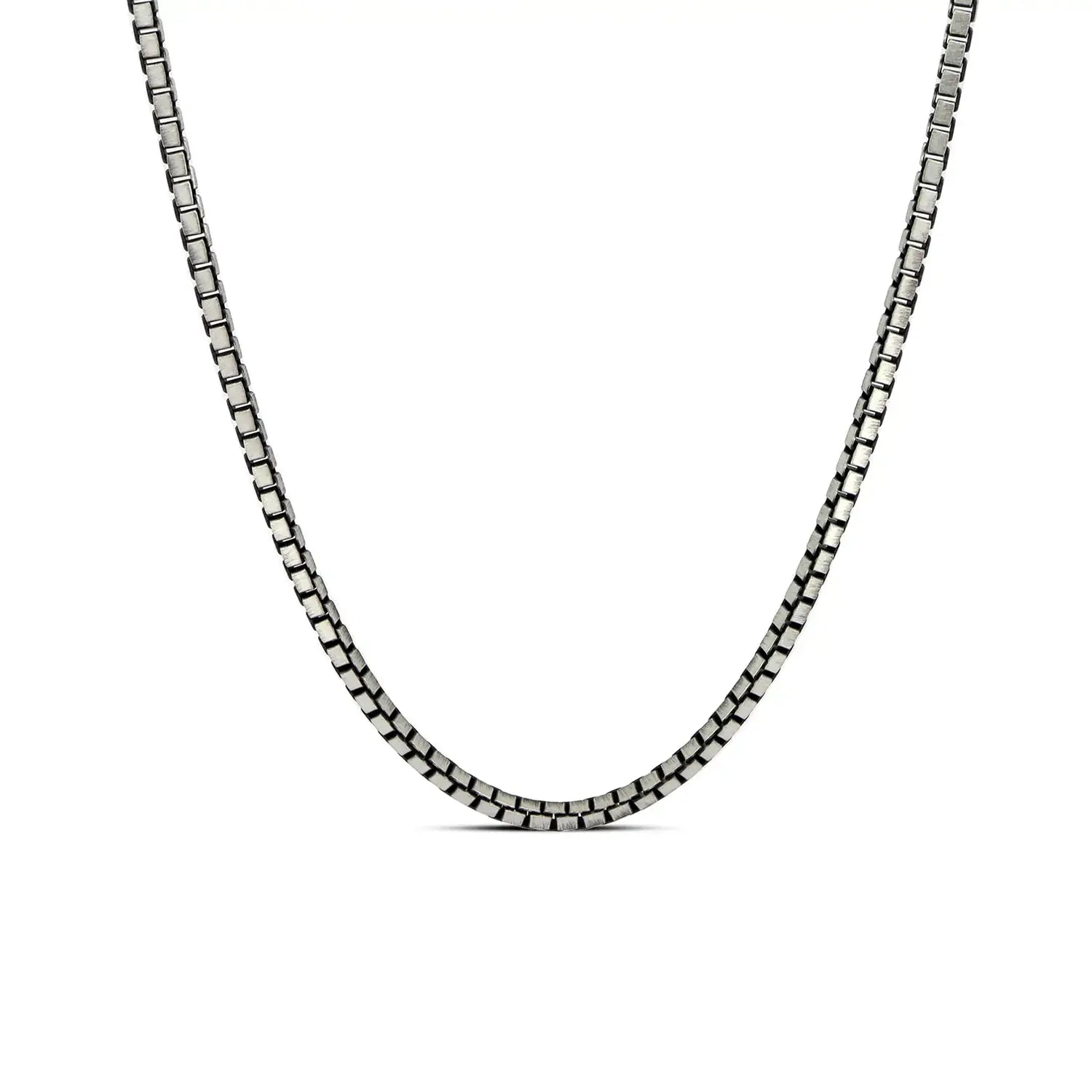 Pure Silver Box Chain for Men- Made With Pure 925 Silver