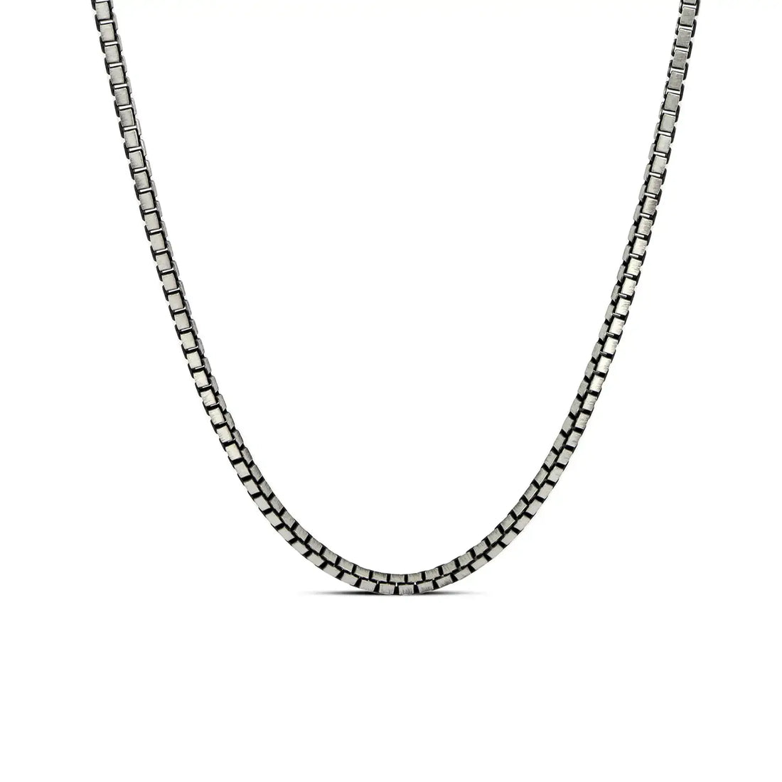 Pure Silver Box Chain for Men- Made With Pure 925 Silver