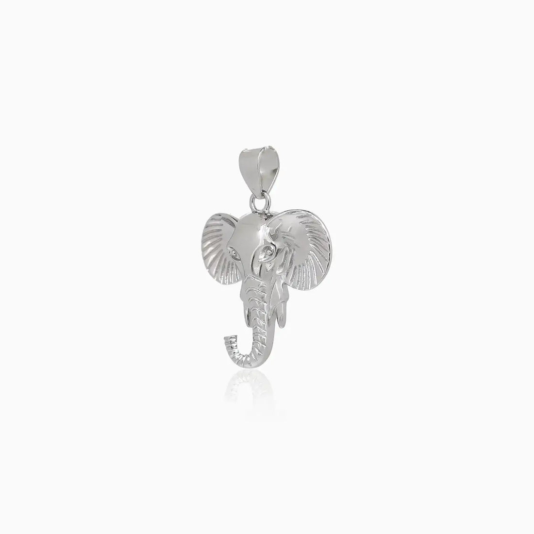 Elephant Head Silver Pendant- Made With Pure 925 Silver