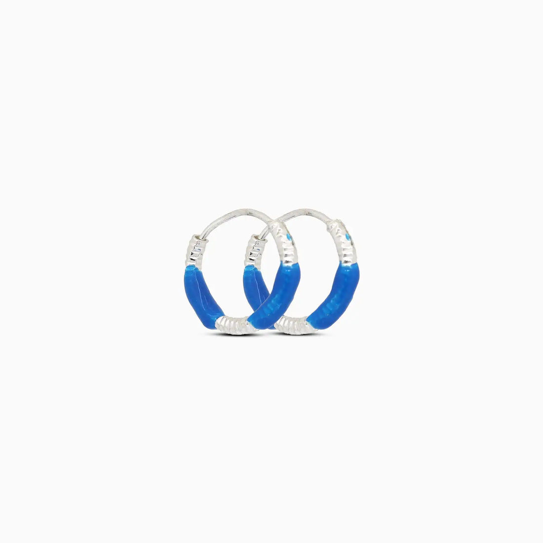 Lime Twist Silver Hoop Earrings - Made With Pure 925 Silver