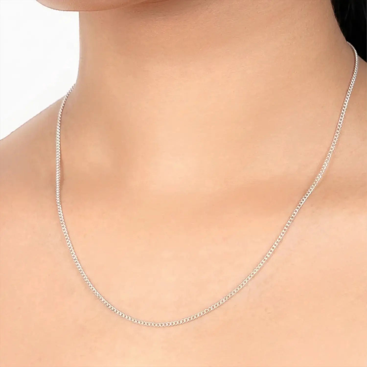 Classic Slim Link Pure Silver Chain- Made With Pure 925 Silver