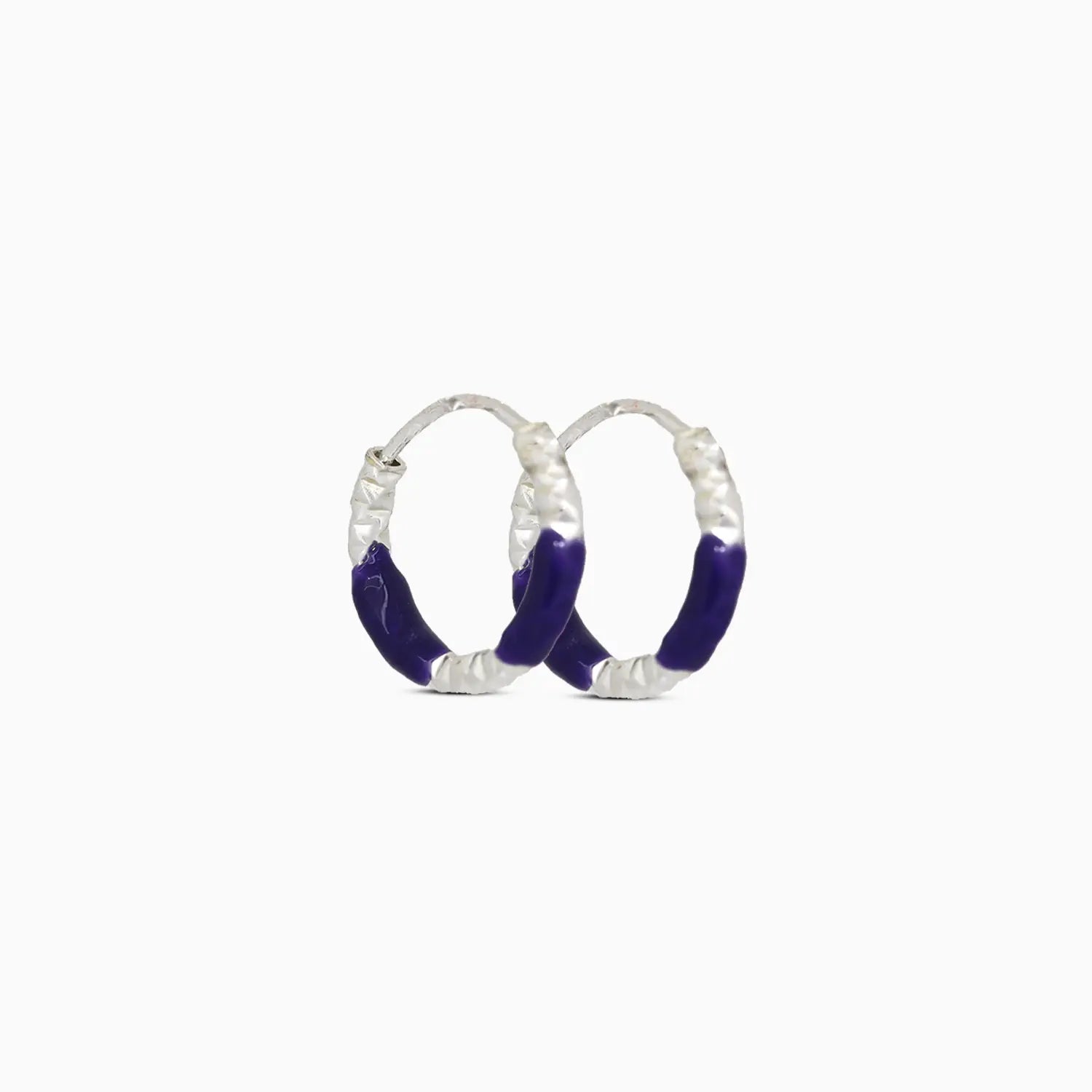 Lime Twist Silver Hoop Earrings - Made With Pure 925 Silver