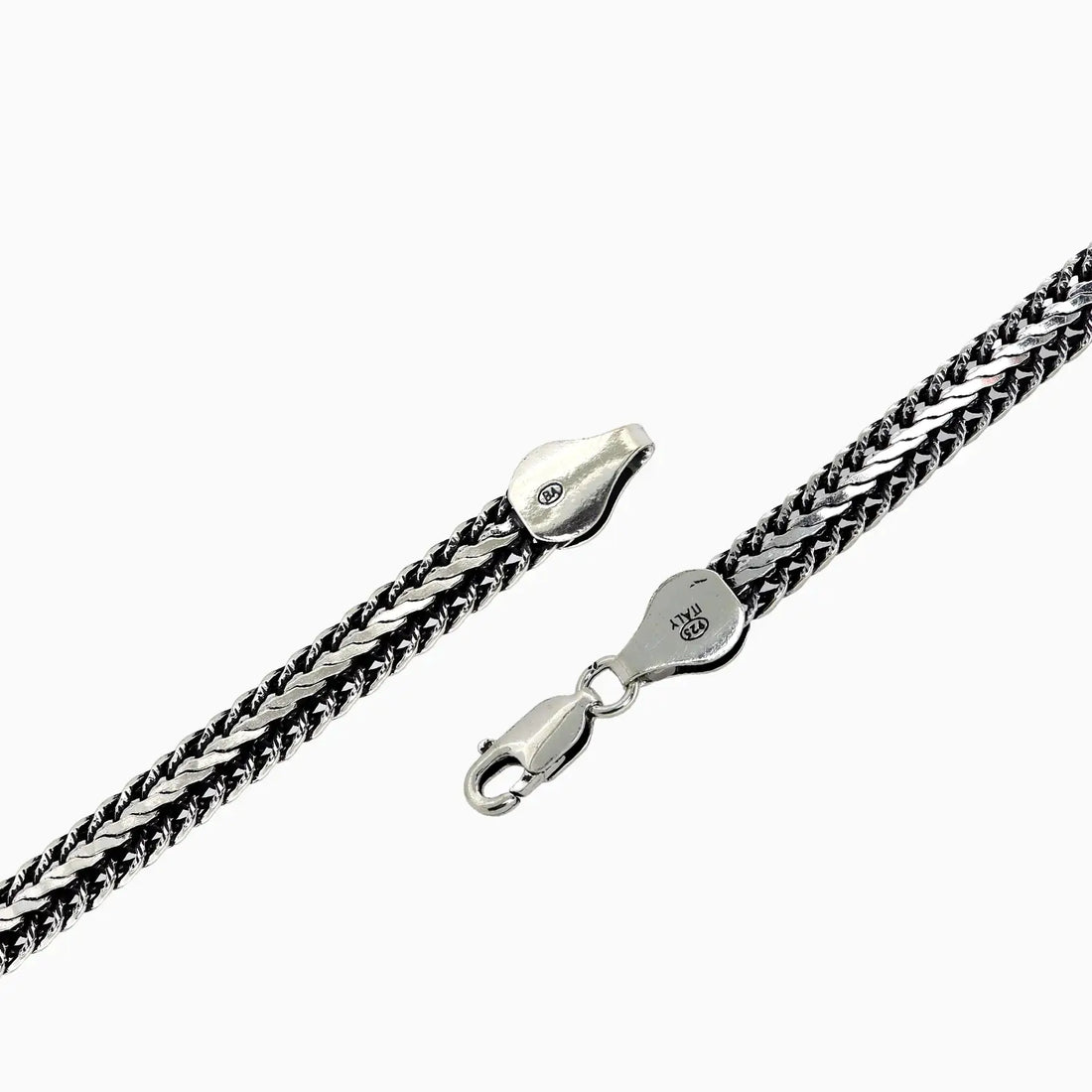 Pure Silver Thick Bali Chain Bracelet - Made With Pure 925 Silver