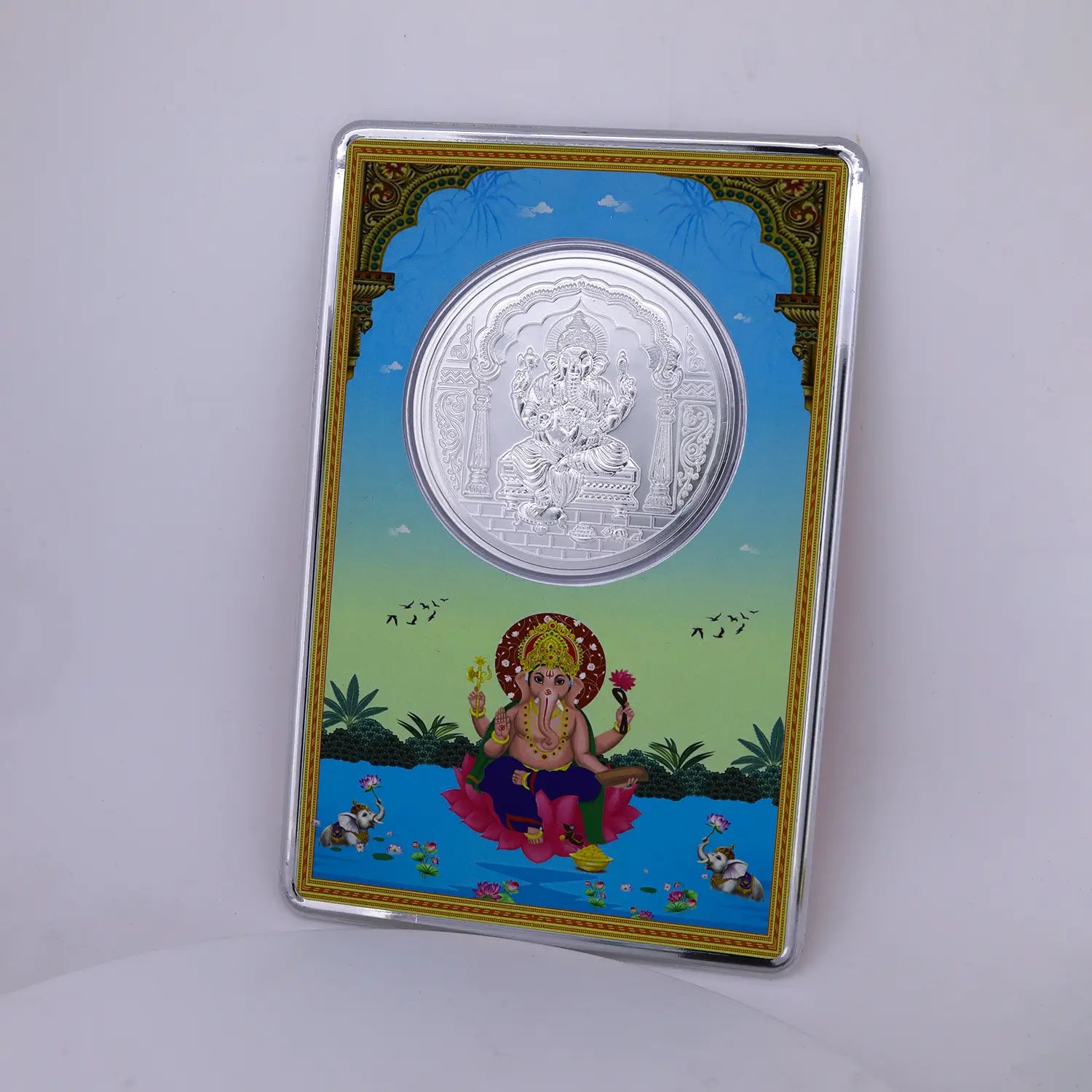 Lord Ganesha 999 Pure Silver Coin - Made With Pure 925 Silver