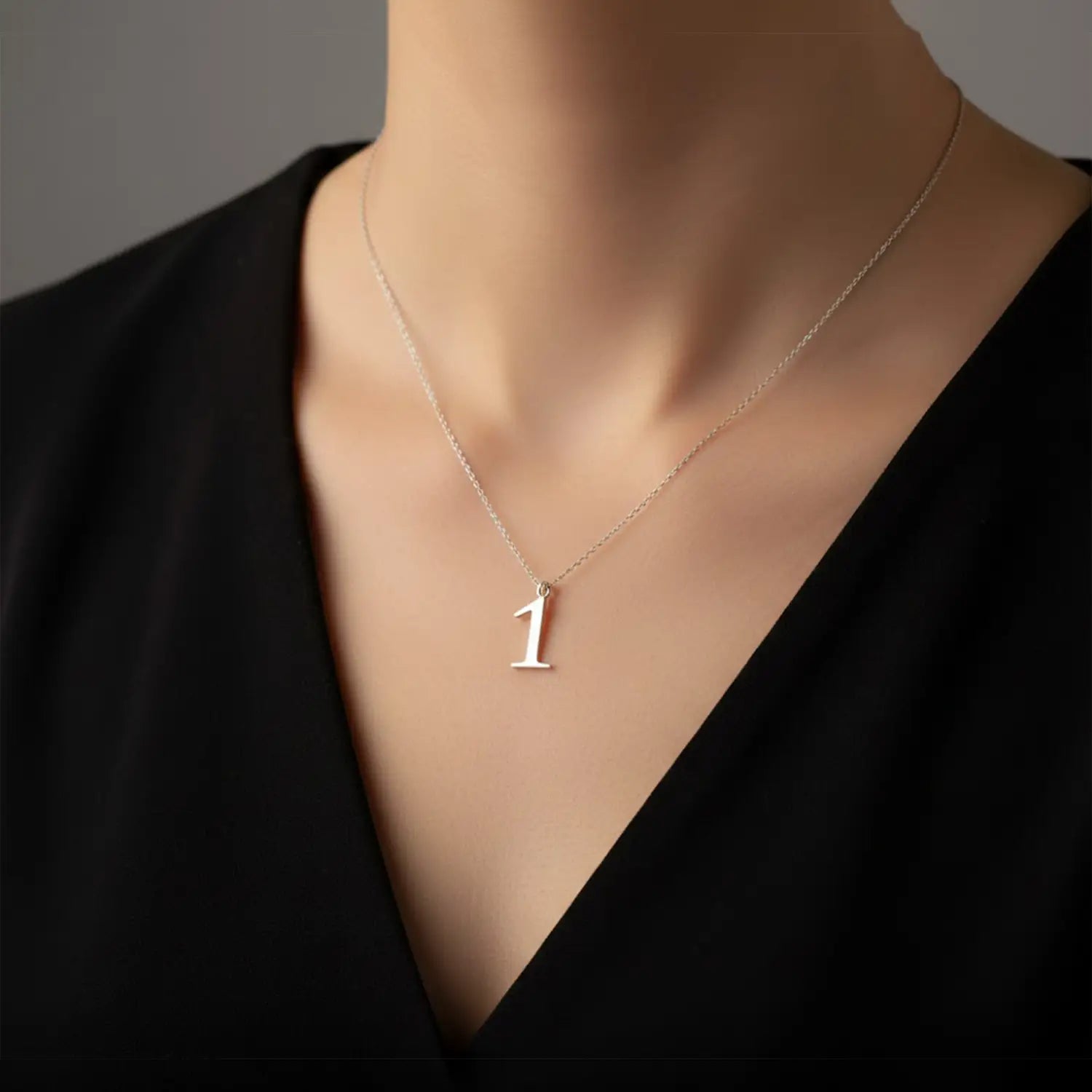 Pure Silver Number “1” Pendant - Made With Pure 925 Silver