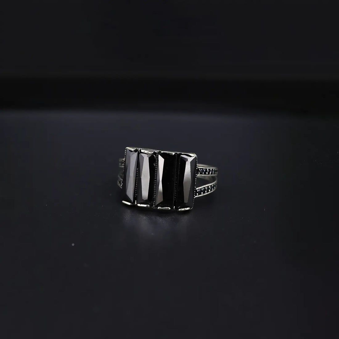 Black Onyx Silver Ring- Made With Pure Silver- Made With Pure 925 Silver