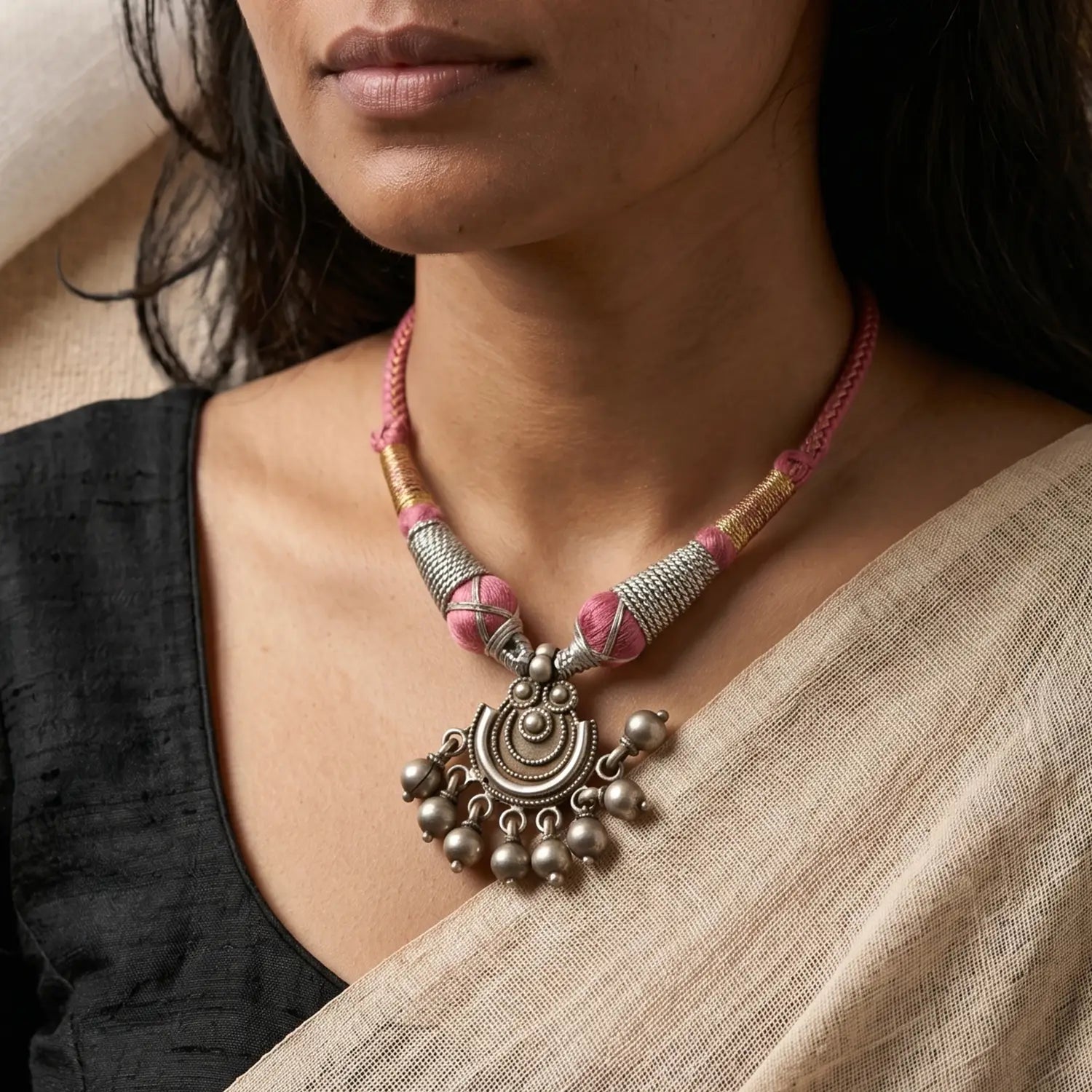 Traditional Ghungroo Charm Pure Silver Pendant - Made With Pure 925 Silver