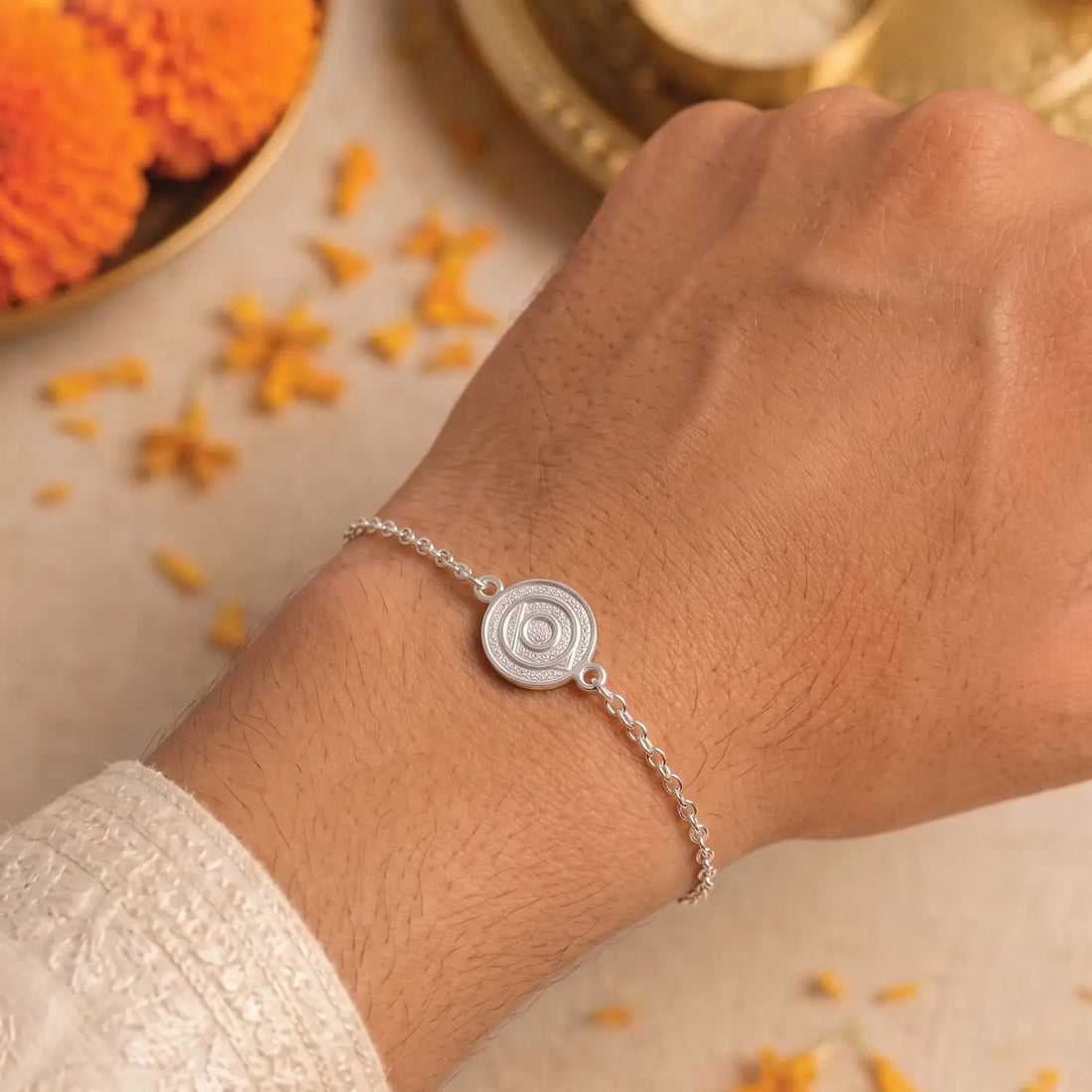 Classic Circle Silver Bracelet - Made With Pure 925 Silver