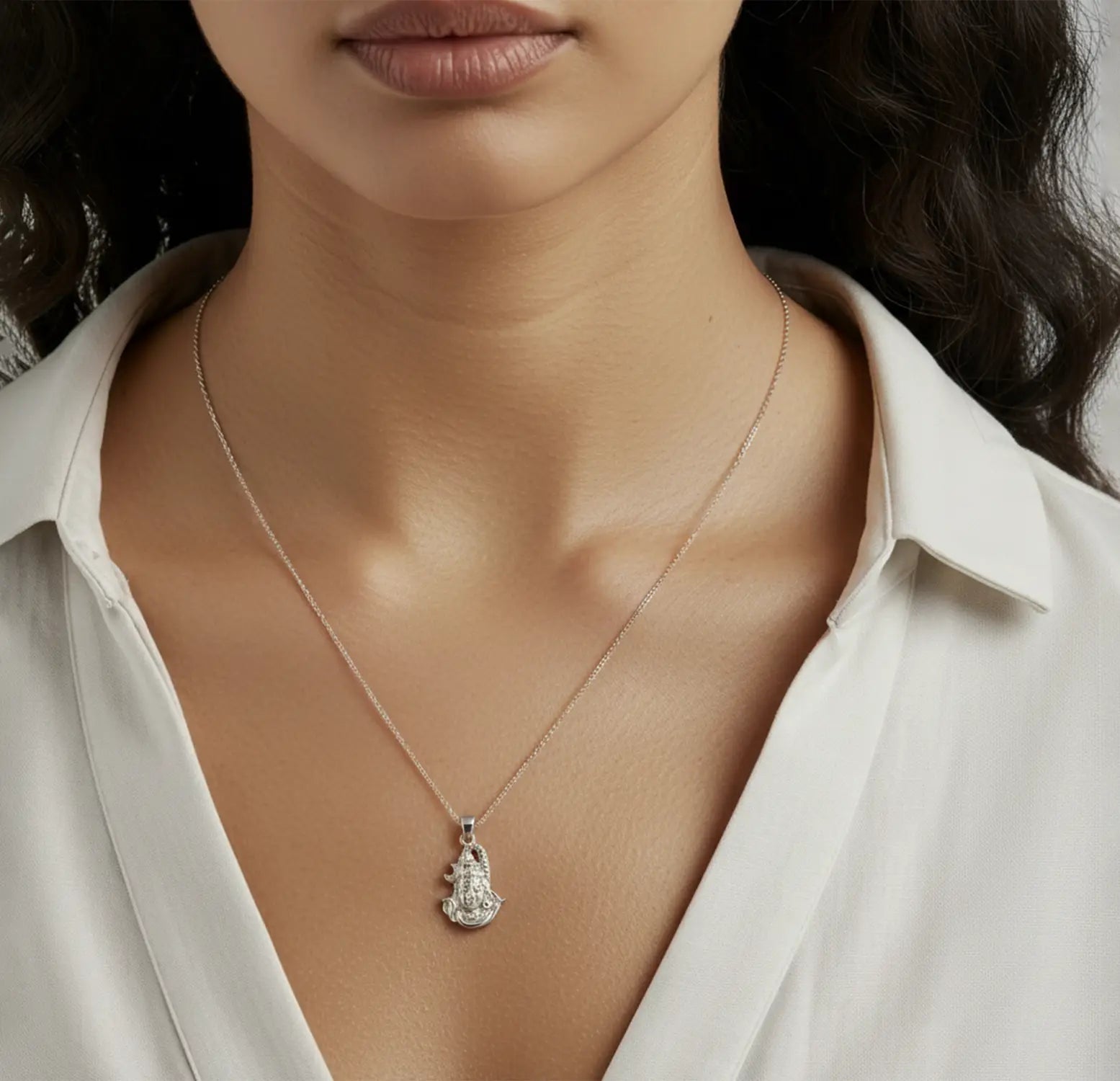 Divine Pure Silver Lord Shiva Pendant- Made With Pure 925 Silver