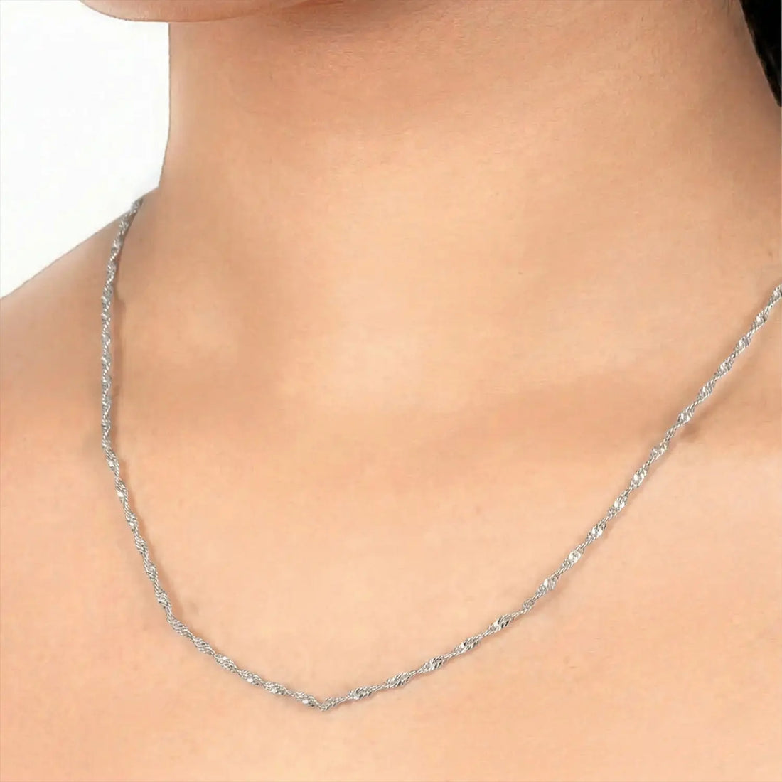 Classic Shine Silver Rope Chain - Made With Pure 925 Silver