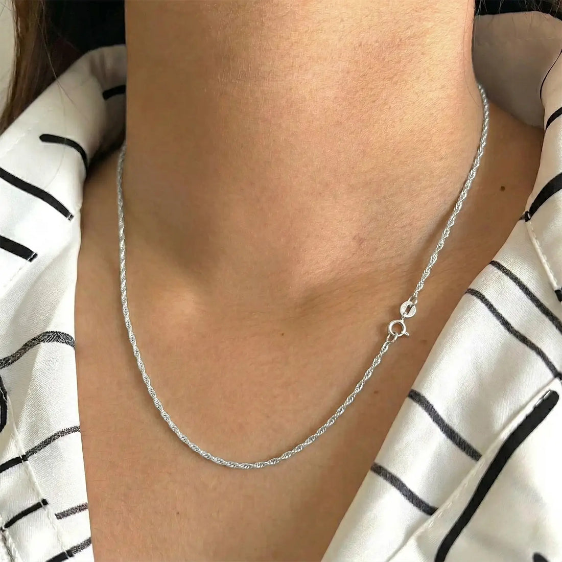 Twisted Glow Silver Chain - Made With Pure 925 Silver