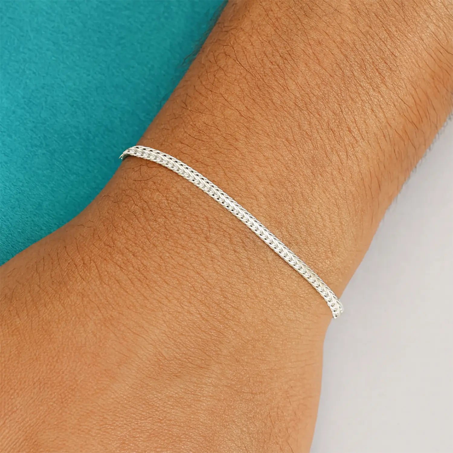 Elegant Sleek Silver Chain Bracelet - Made With Pure 925 Silver