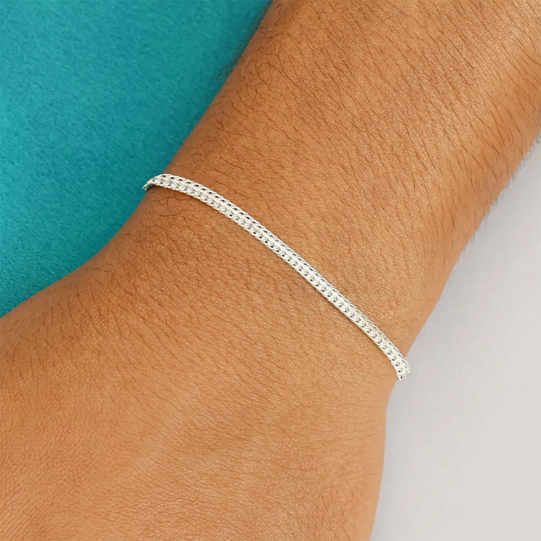 Elegant Sleek Silver Chain Bracelet - Made With Pure 925 Silver