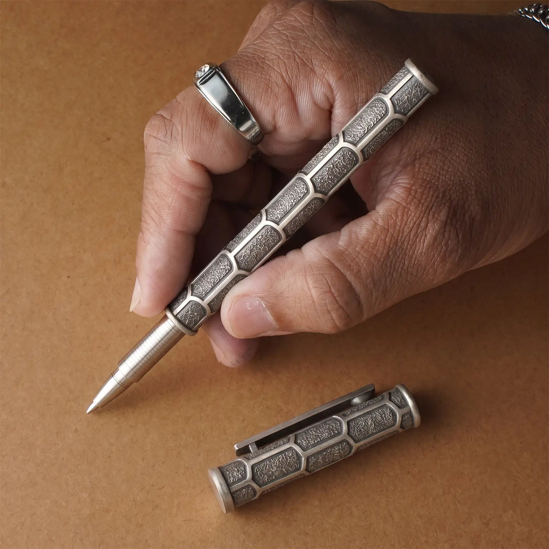 Antique Silver Engraved Designer Pen - Made With Pure 925 Silver