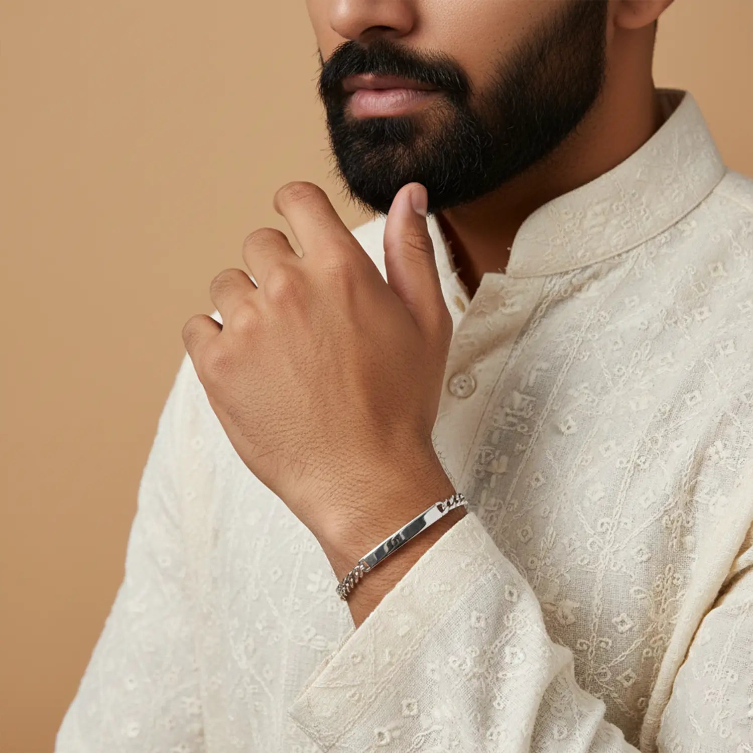 Classic Pure Silver ID Bracelet - Made With Pure 925 Silver