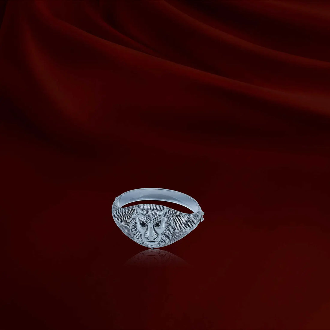 Regal Face Head Silver Kada- Made With Pure 925 Silver