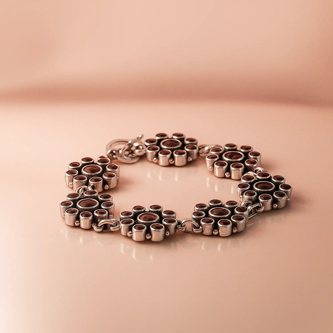 Pure Silver Pearl Bracelet – Bold Beauty - Made With Pure 925 Silver