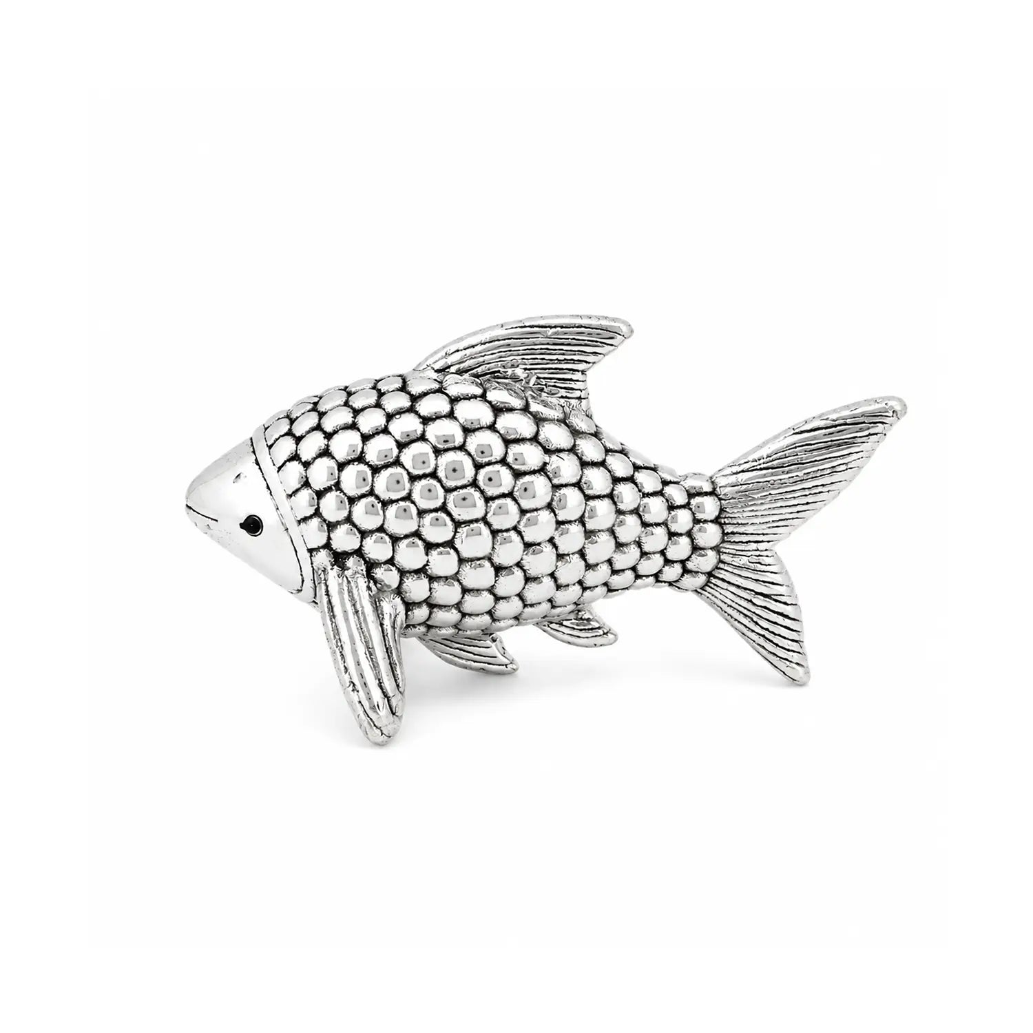 Auspicious Silver Fish Showpiece - Made With Pure 925 Silver